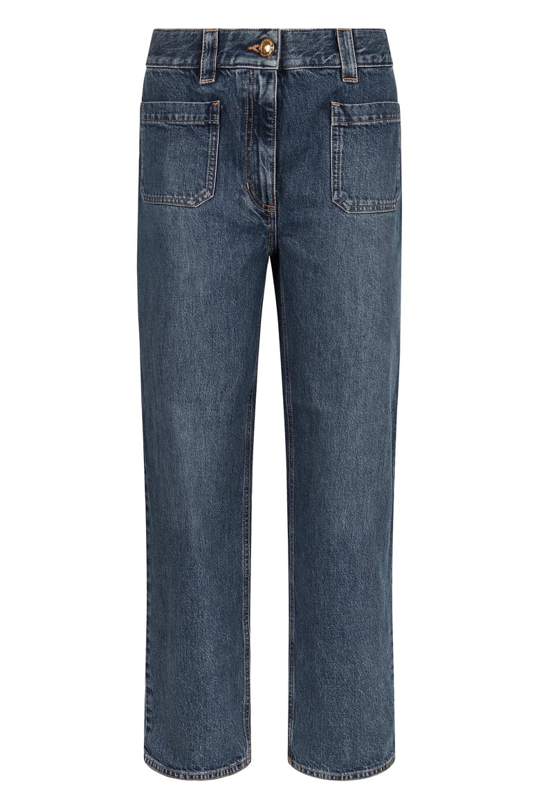 high-rise boyfriend jeans by Selfnex