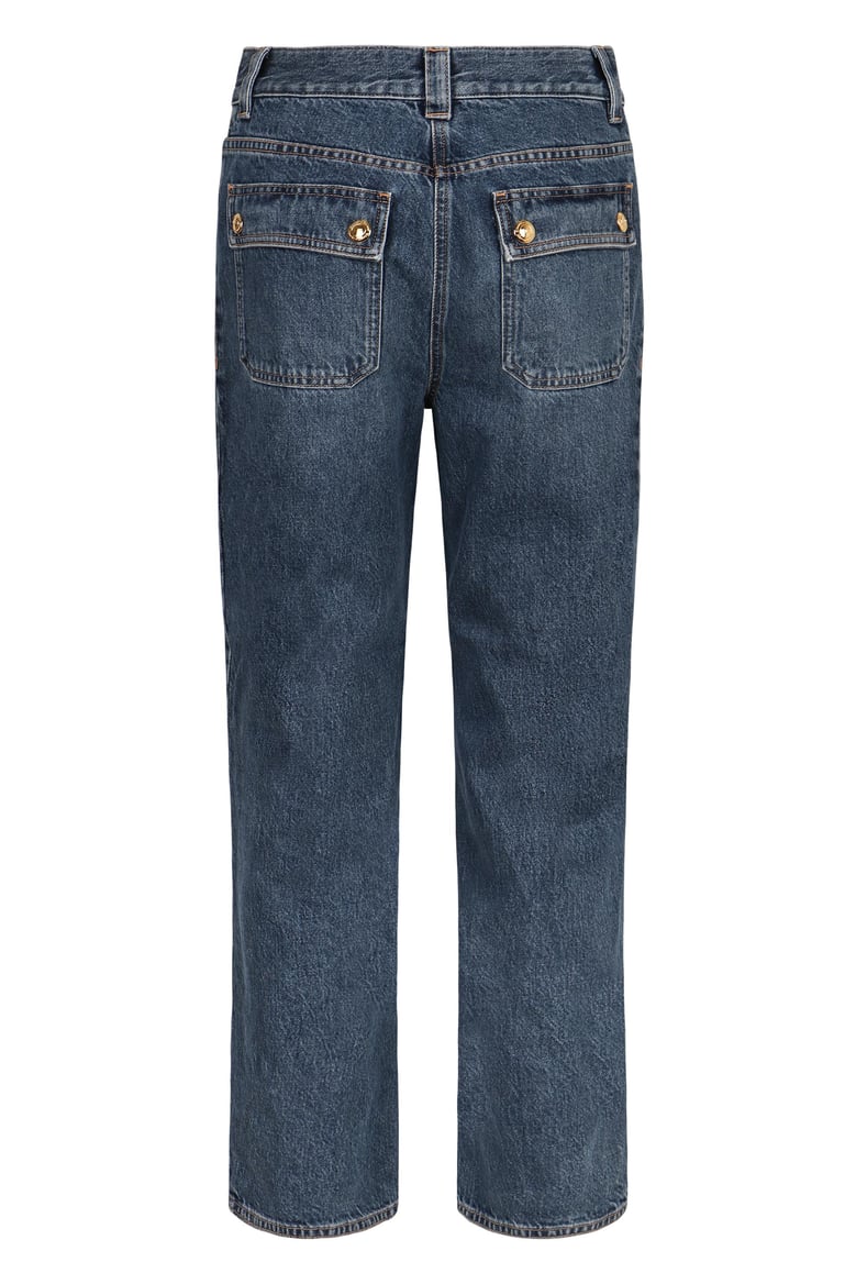 high-rise boyfriend jeans by Selfnex