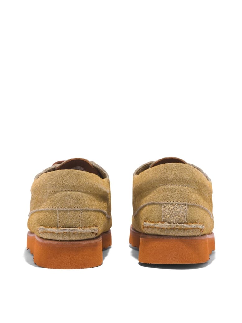 3 eye wedge vibram lace-up boat shoes by Selfnex