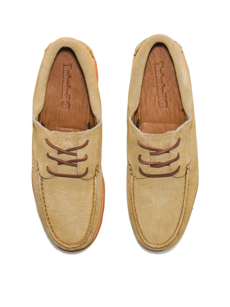 3 eye wedge vibram lace-up boat shoes by Selfnex