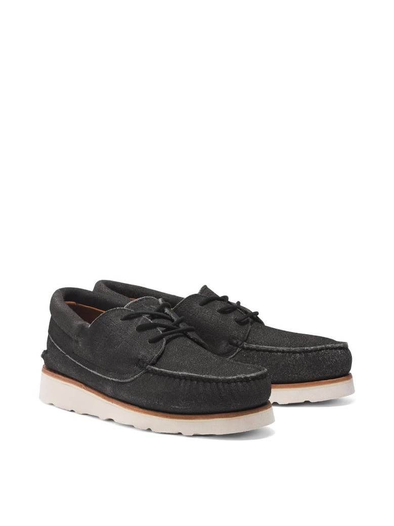 3 eye wedge vibram lace-up boat shoes by Selfnex