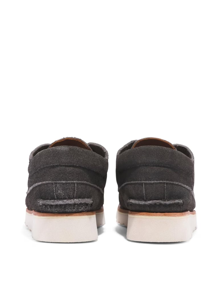 3 eye wedge vibram lace-up boat shoes by Selfnex
