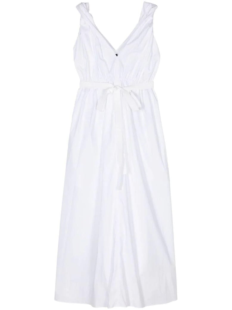 sleeveless dress with elastic waist by Selfnex