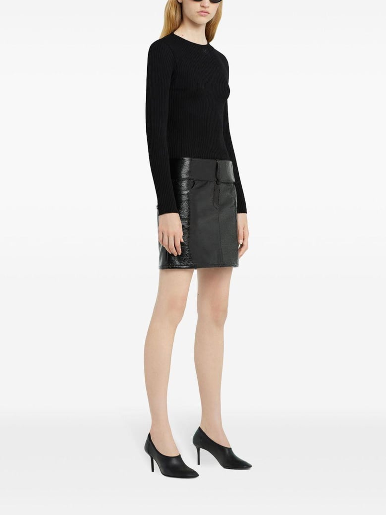 cotton blend a-line skirt by Selfnex
