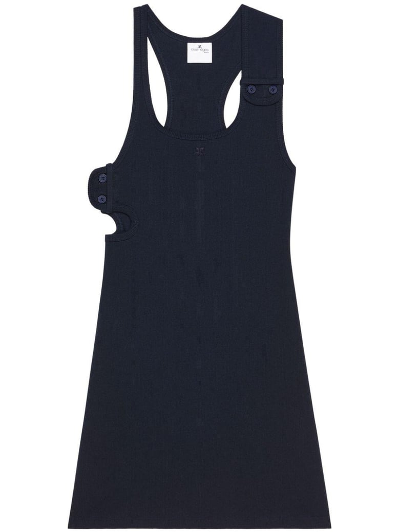 90 s ribbed cotton mini dress by Selfnex