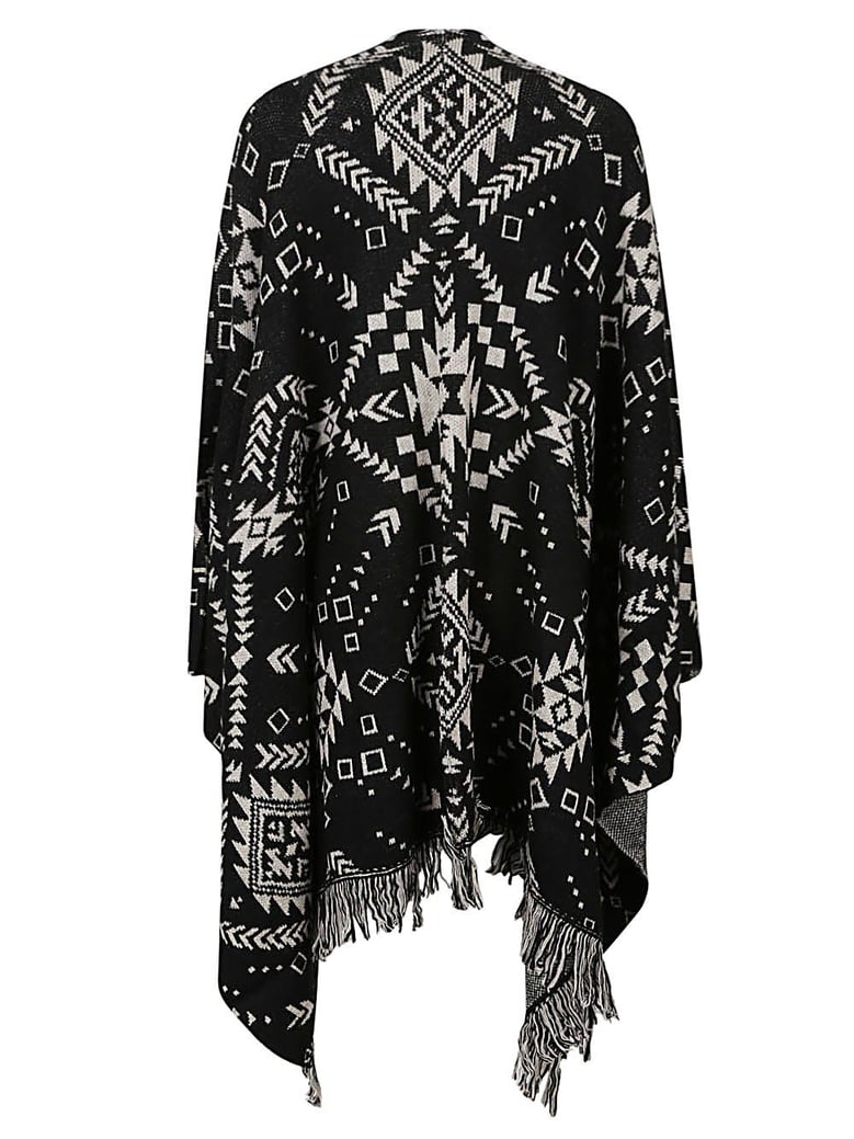 ethnic print jacquard cardigan by Selfnex