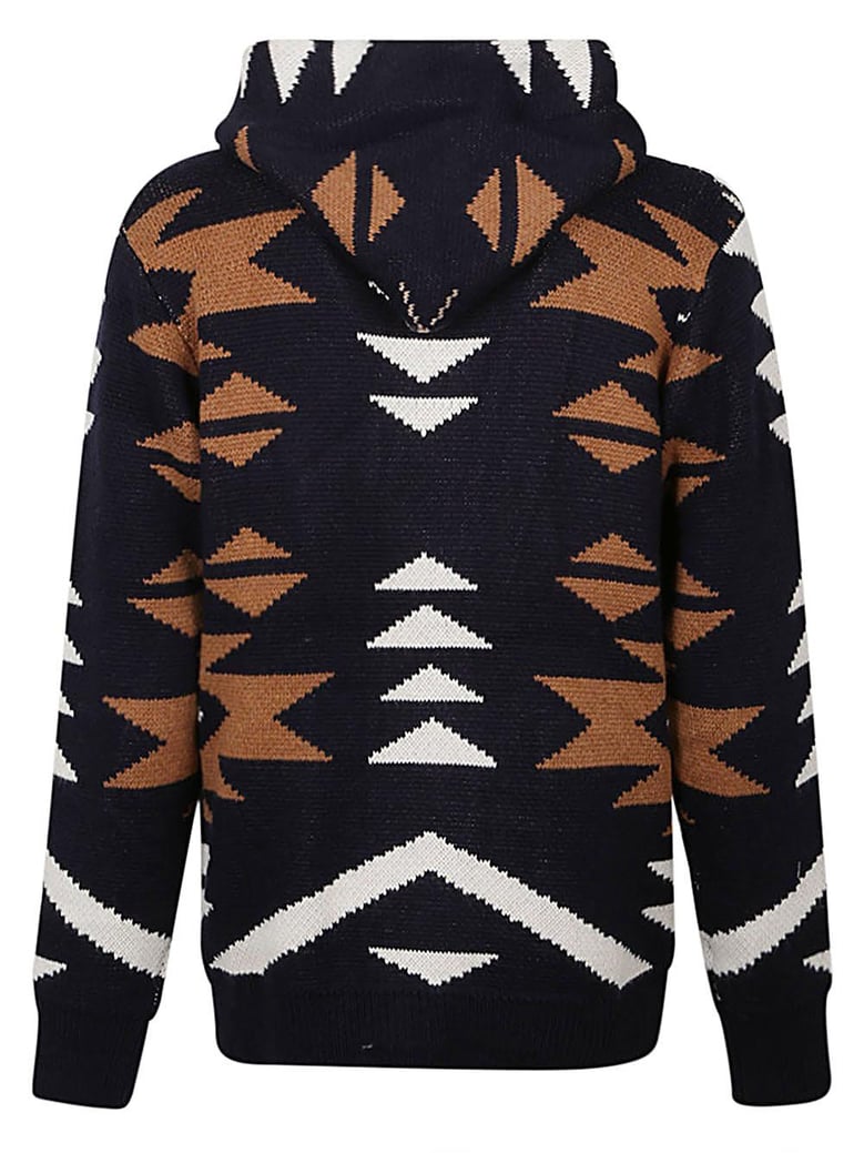 ethnic print cardigan by Selfnex