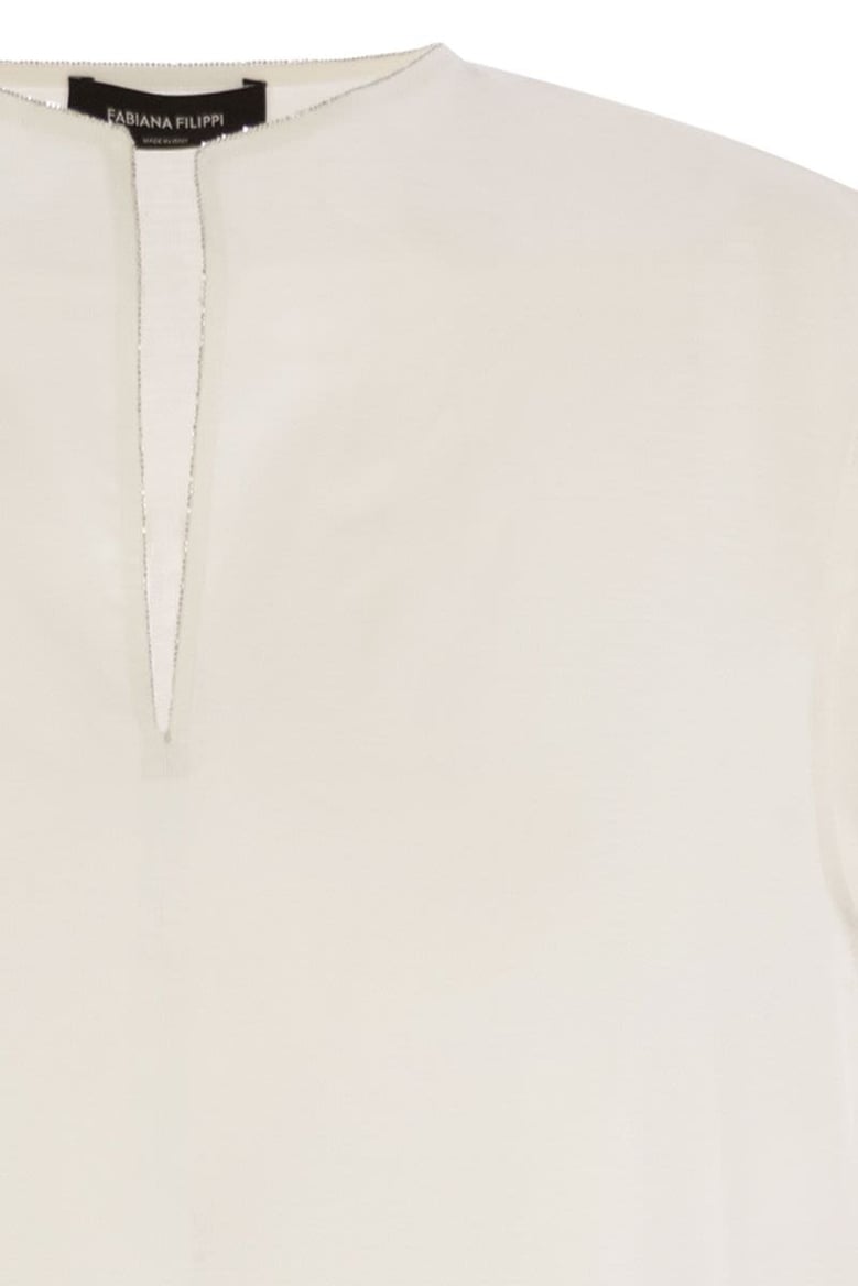 linen sleeveless top by Selfnex