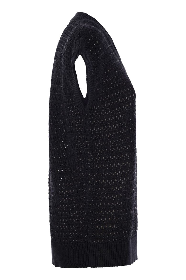 cotton crochet jumper with sequins by Selfnex