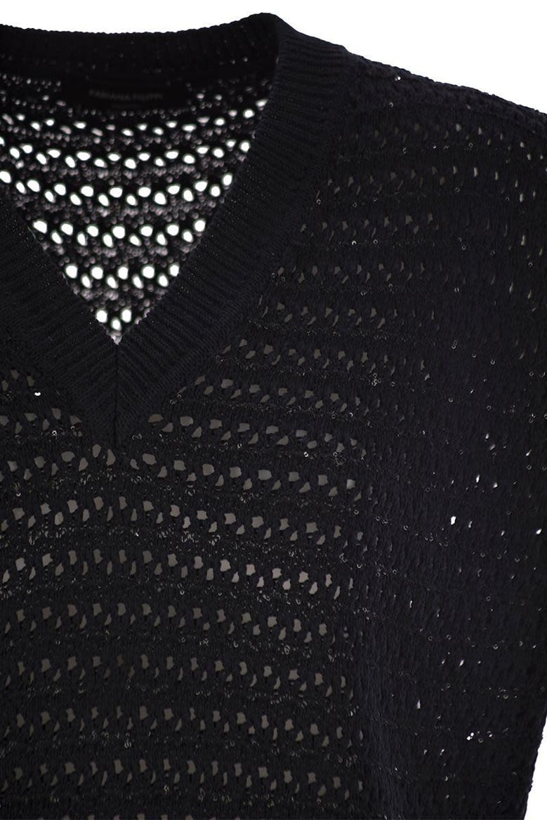 cotton crochet jumper with sequins by Selfnex