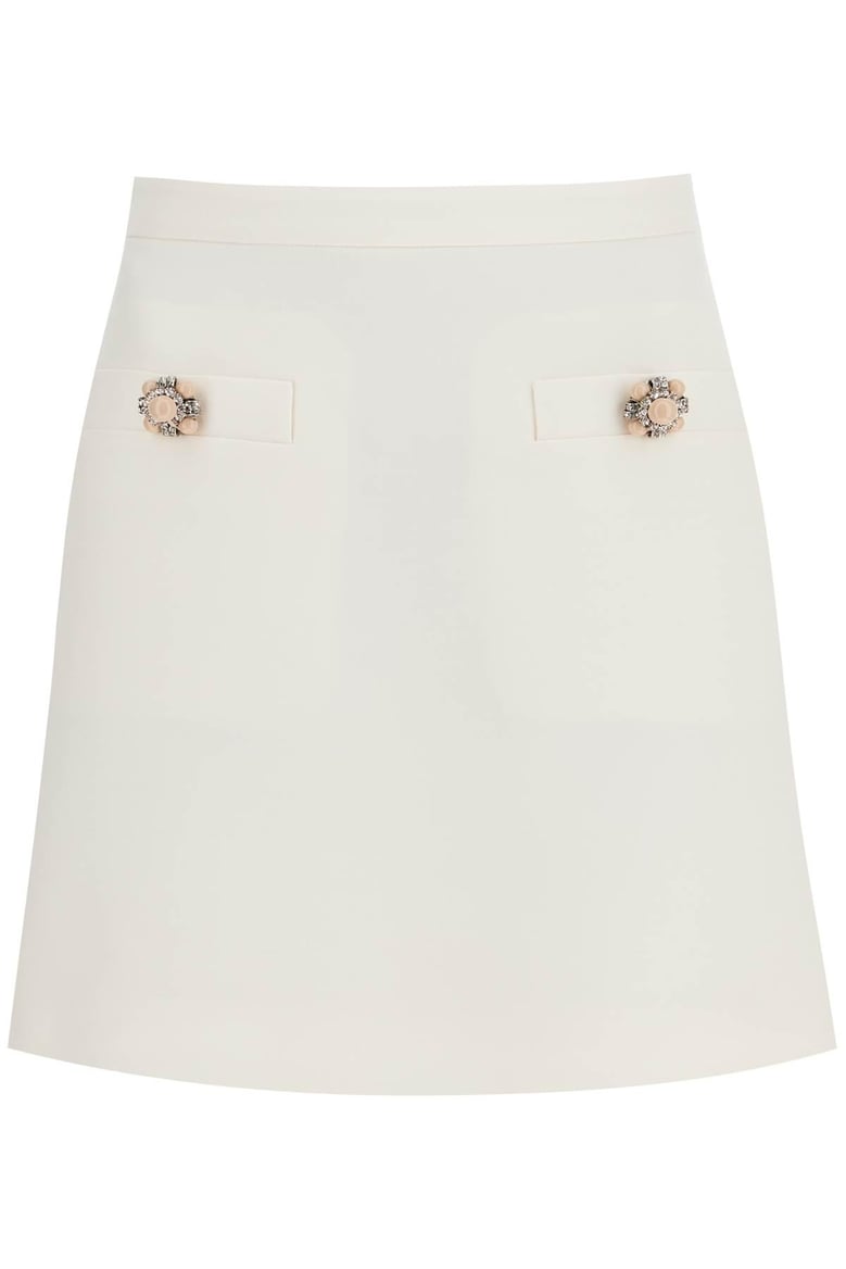 crepe couture mini skirt by Selfnex