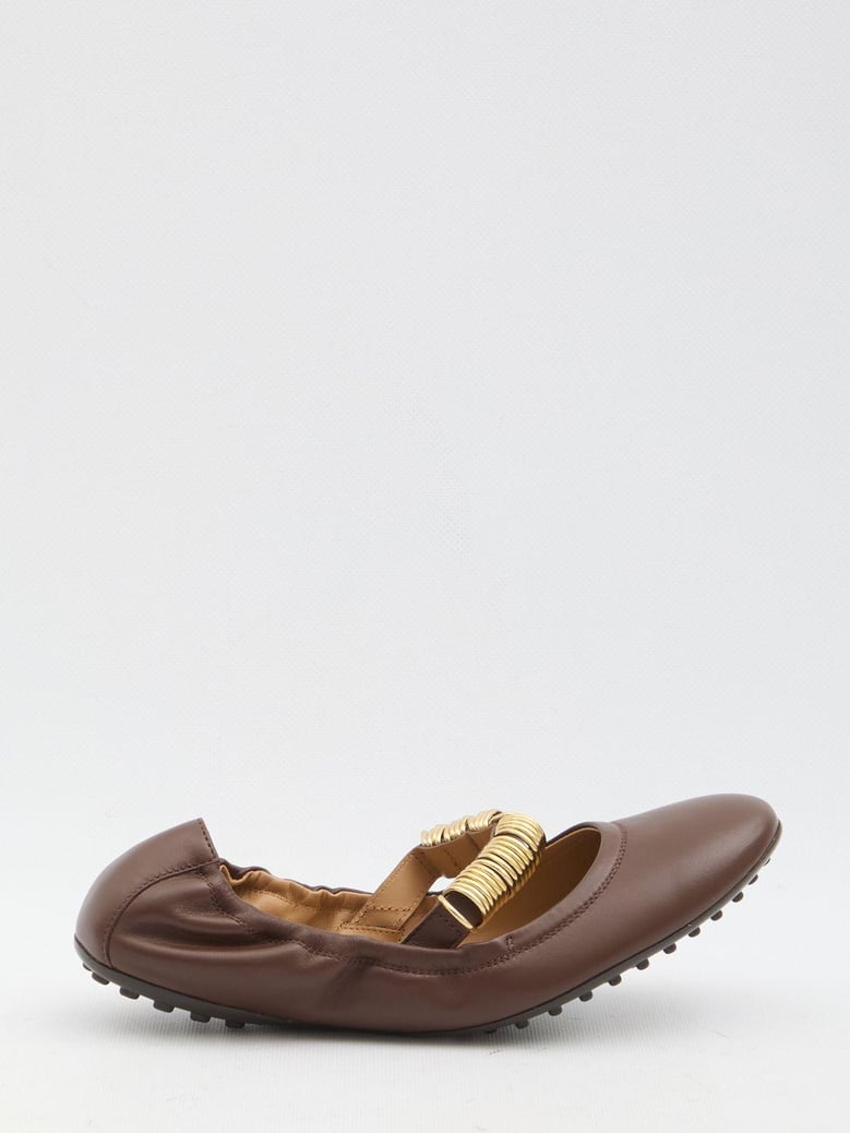 ballet flats wit eyelets by Selfnex