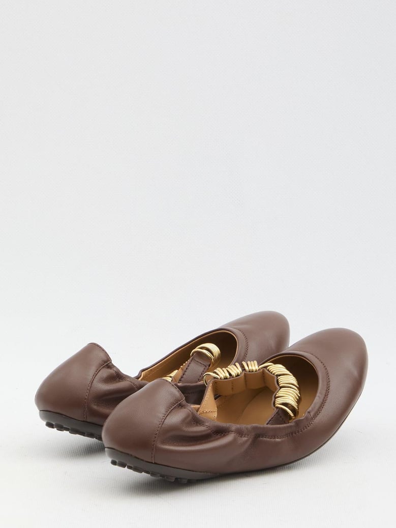 ballet flats wit eyelets by Selfnex