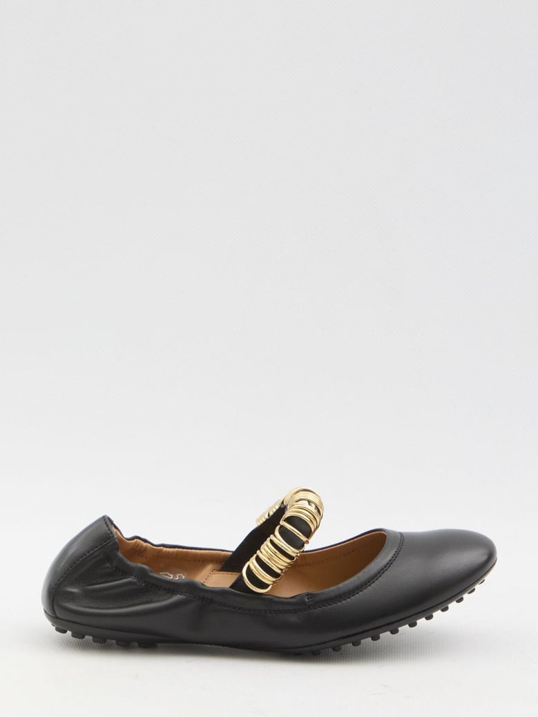 ballet flats wit eyelets by Selfnex