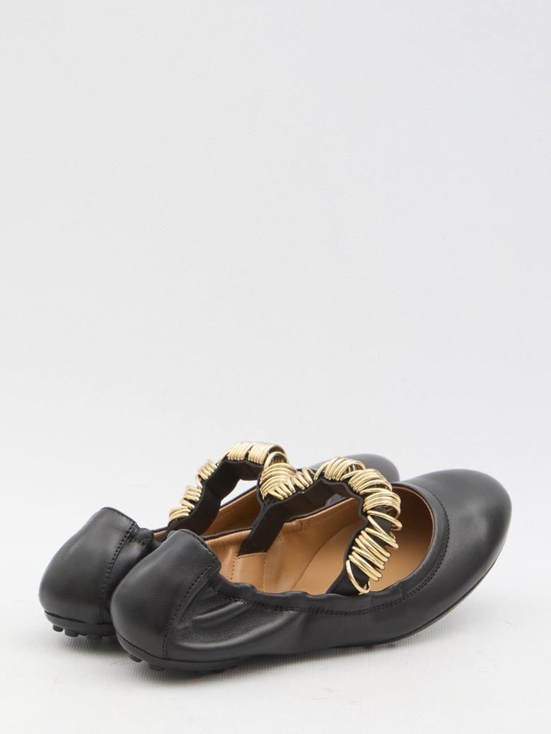 ballet flats wit eyelets by Selfnex