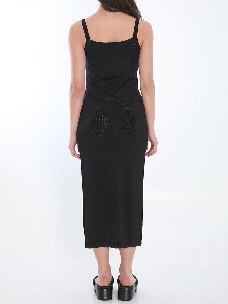 slip dress with 3d logo by Selfnex