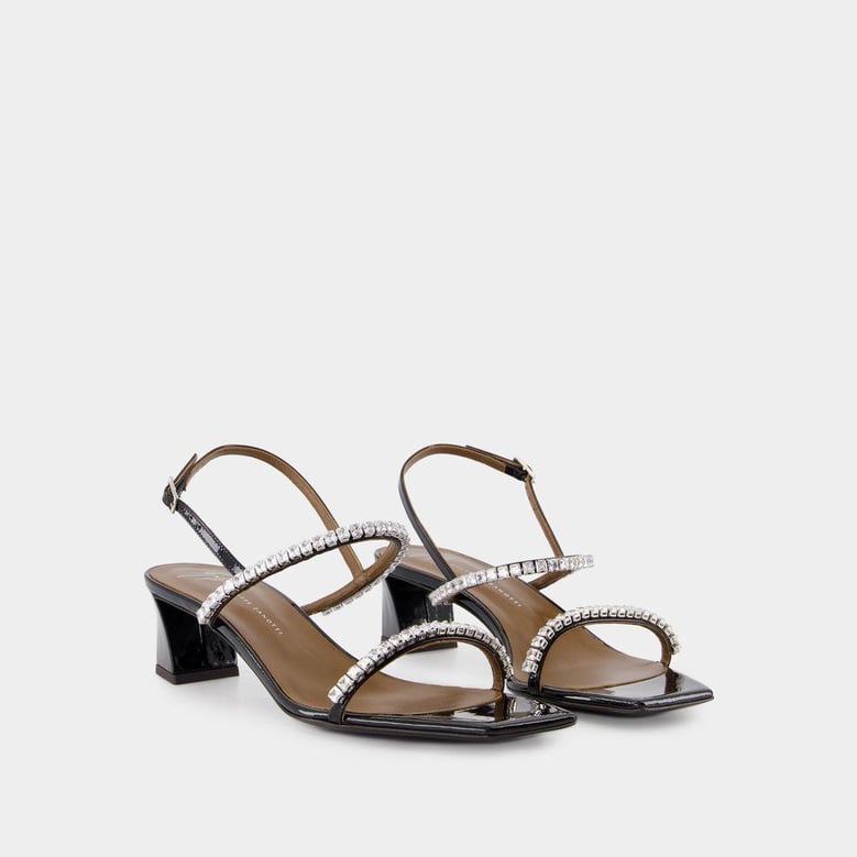 valentiine crystal 45 sandals by Selfnex