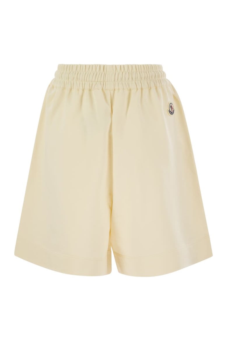 cotton shorts with logo patch by Selfnex