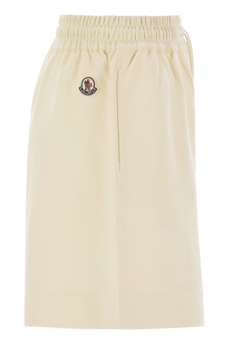 cotton shorts with logo patch by Selfnex
