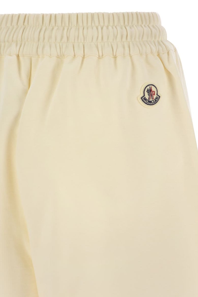 cotton shorts with logo patch by Selfnex