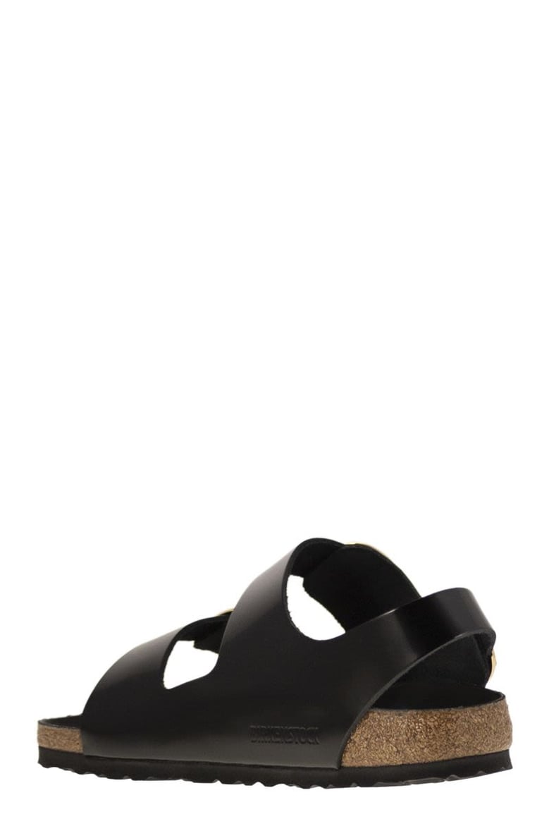 milano big buckle - leather sandal by Selfnex