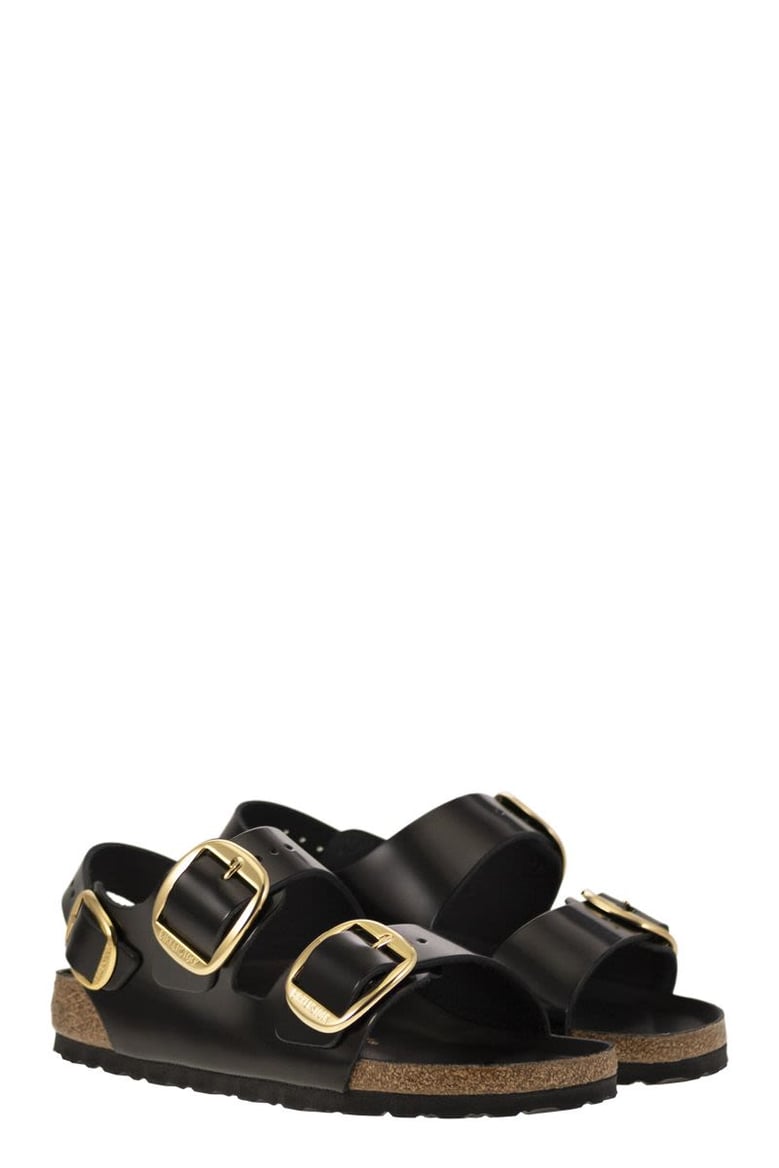 milano big buckle - leather sandal by Selfnex