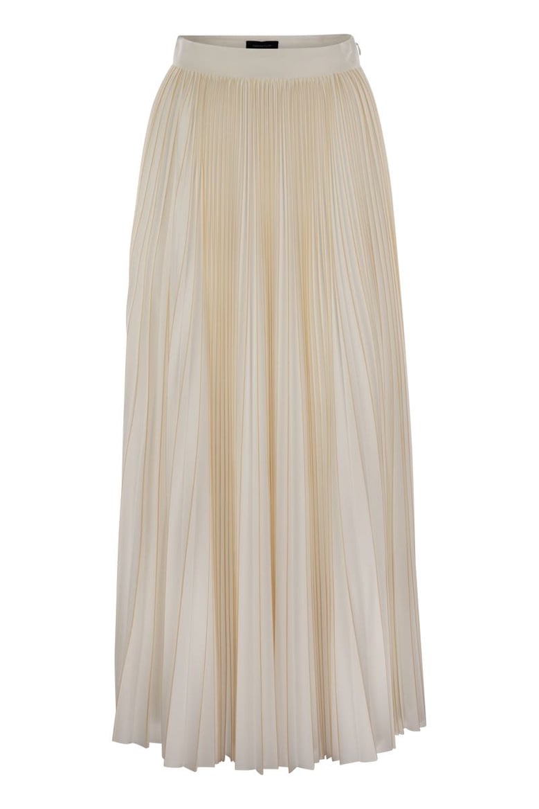 pleated jersey skirt by Selfnex
