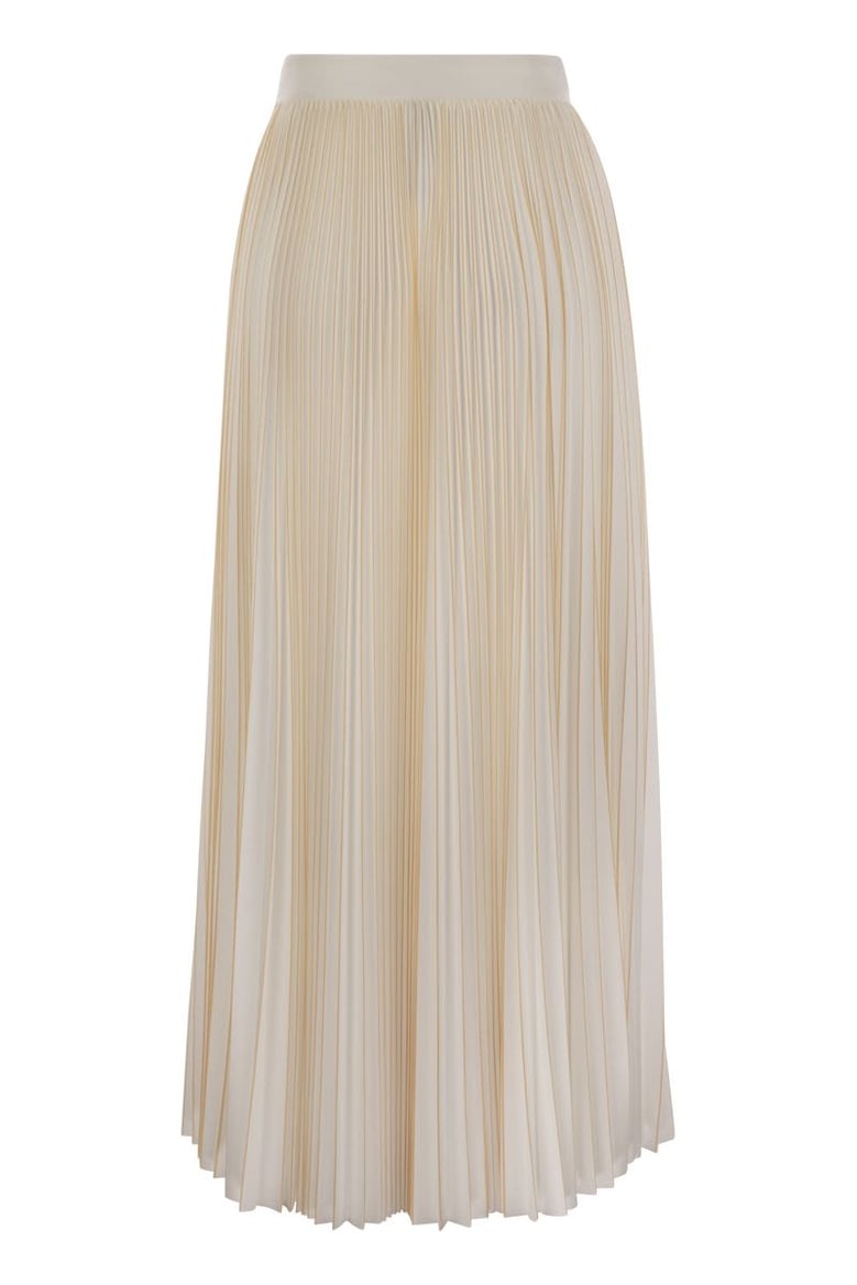 pleated jersey skirt by Selfnex