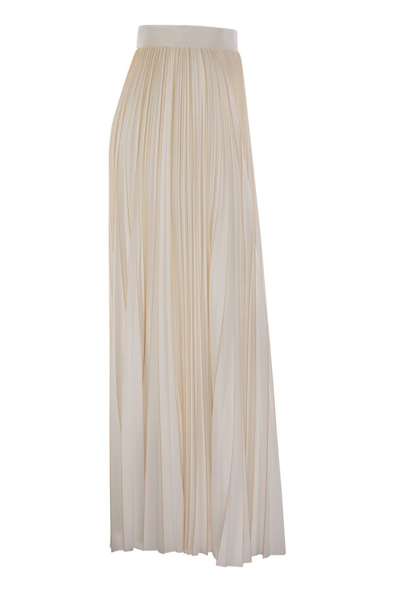 pleated jersey skirt by Selfnex