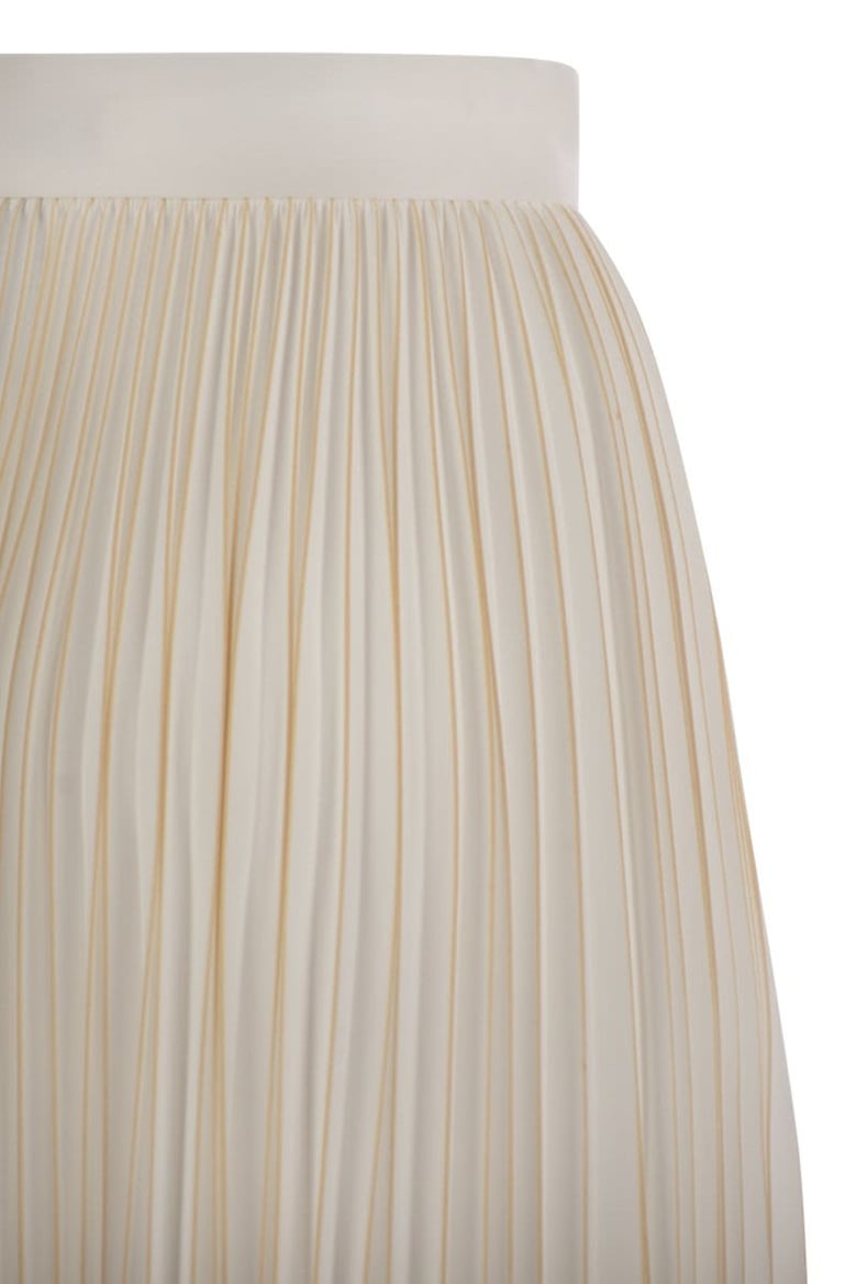 pleated jersey skirt by Selfnex