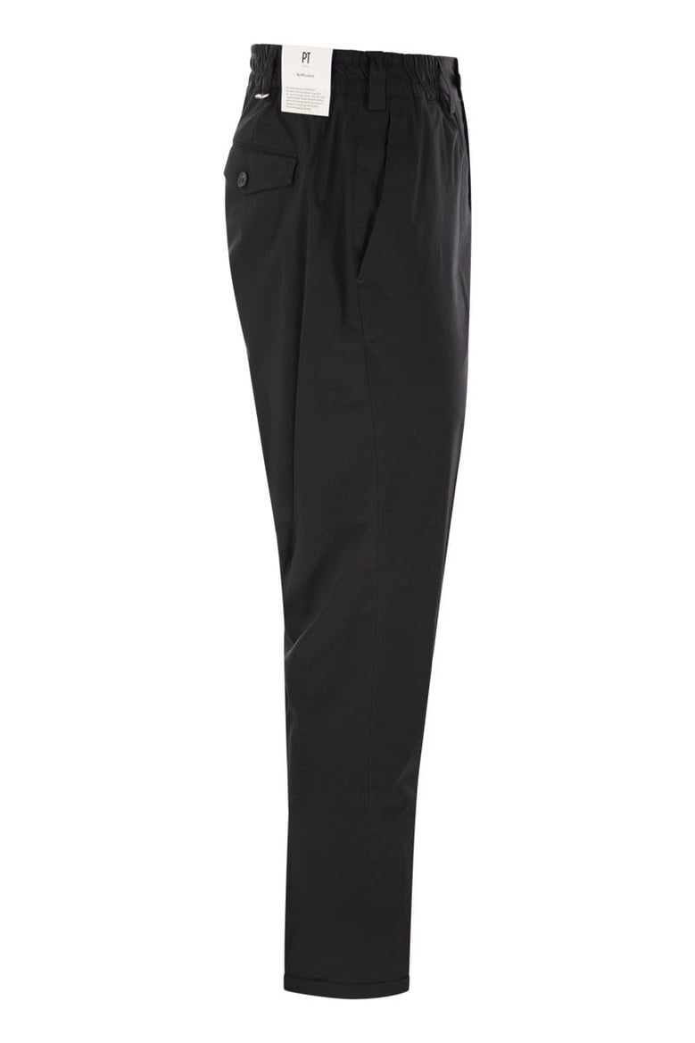 the rebel - cotton blend trousers by Selfnex