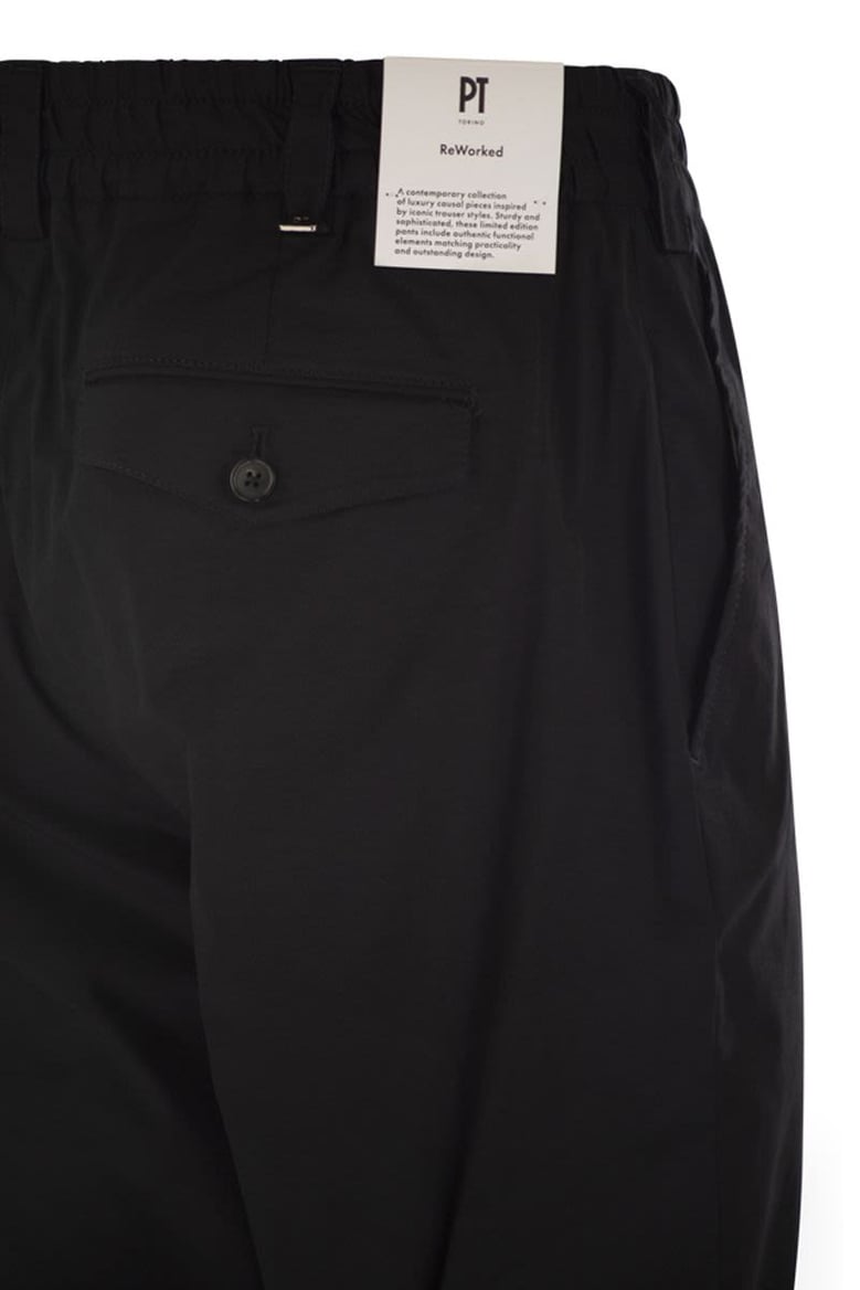 the rebel - cotton blend trousers by Selfnex
