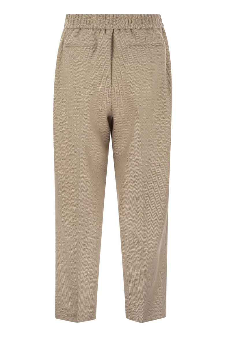 daisy - wool and cashmere pinstripe pants by Selfnex
