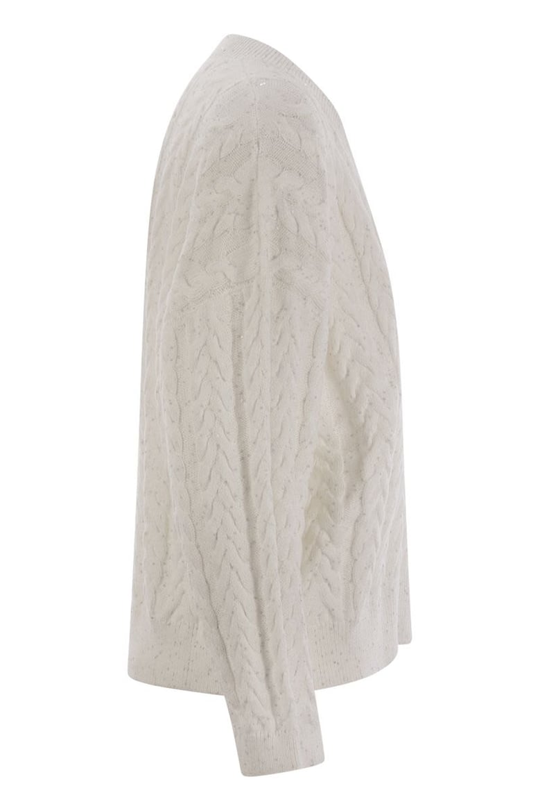 dazzling double cable cotton jersey by Selfnex