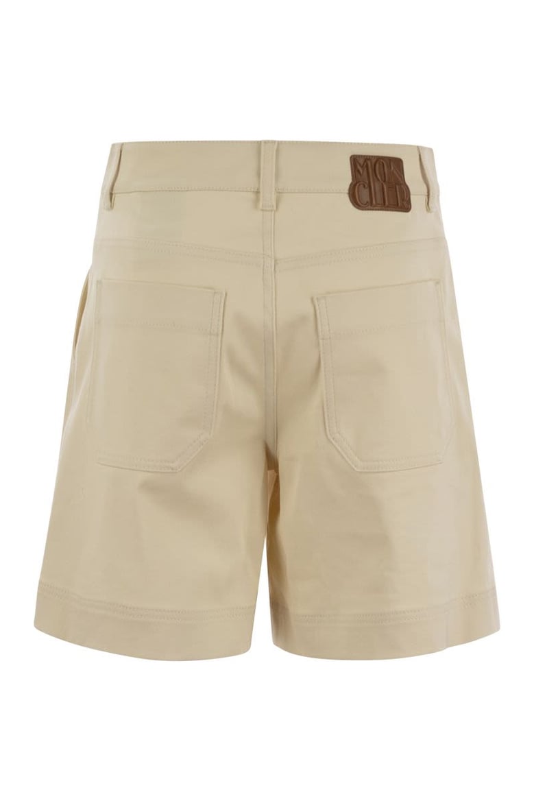 cotton gabardine shorts by Selfnex