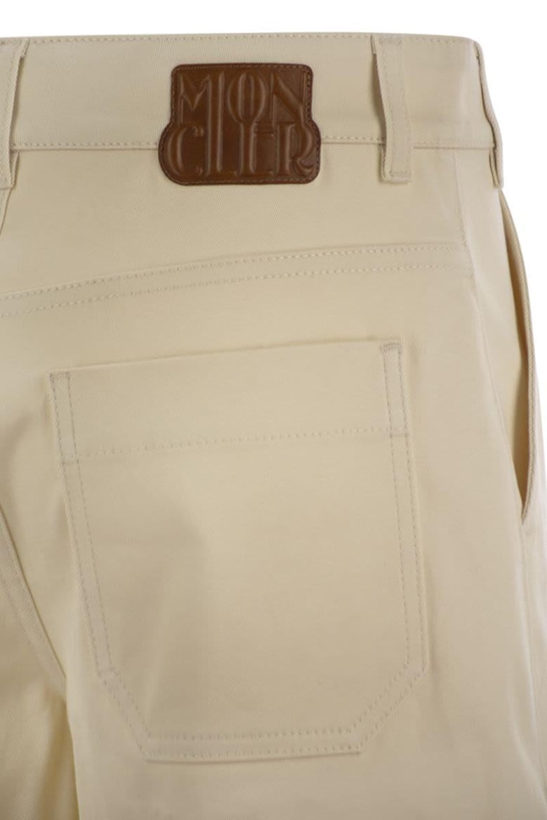 cotton gabardine shorts by Selfnex