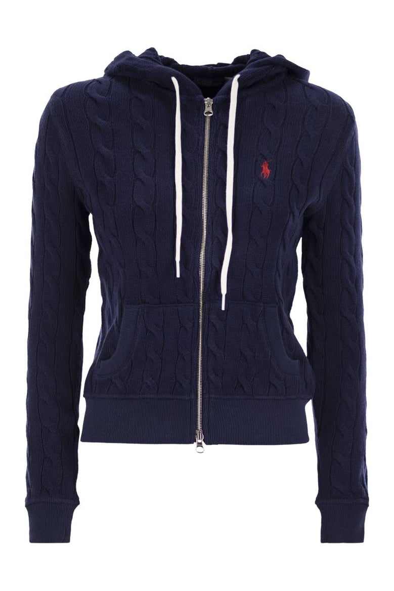 plaited cotton zip sweatshirt by Selfnex