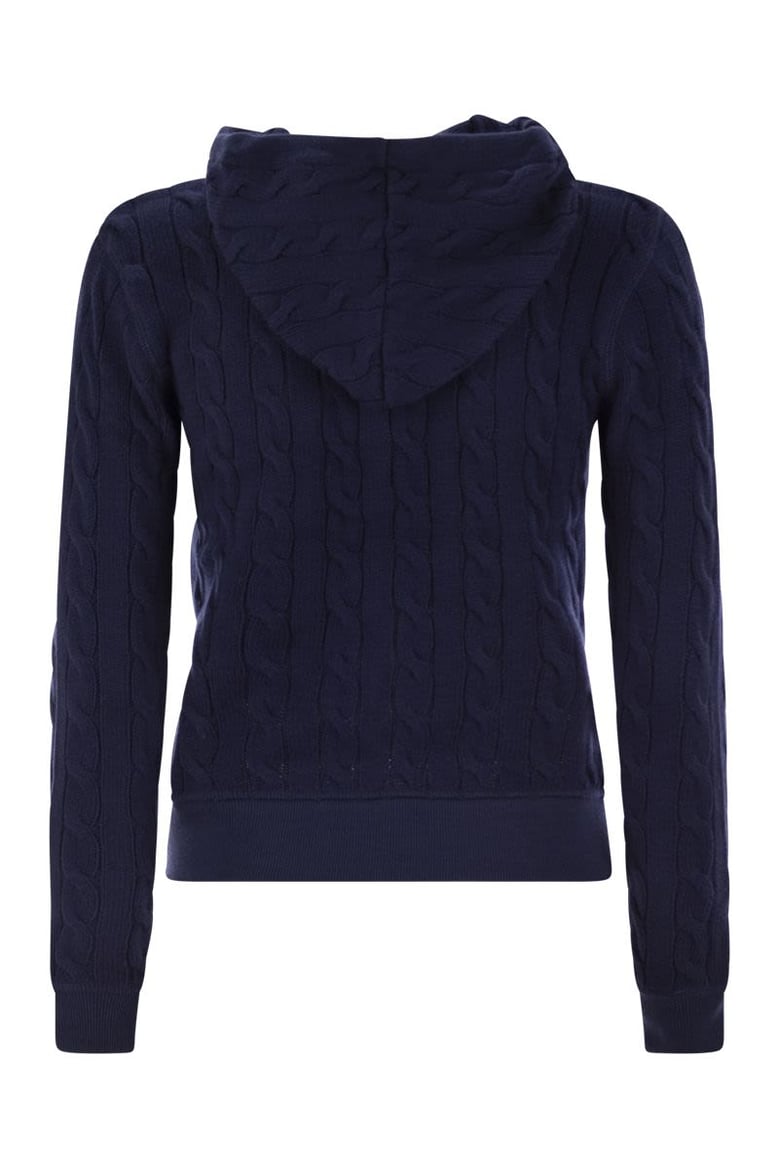 plaited cotton zip sweatshirt by Selfnex