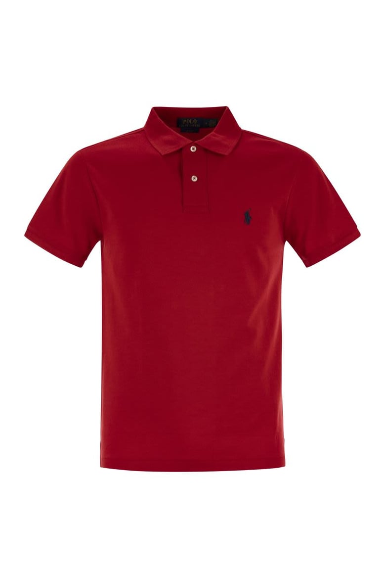 slim-fit pique polo shirt by Selfnex