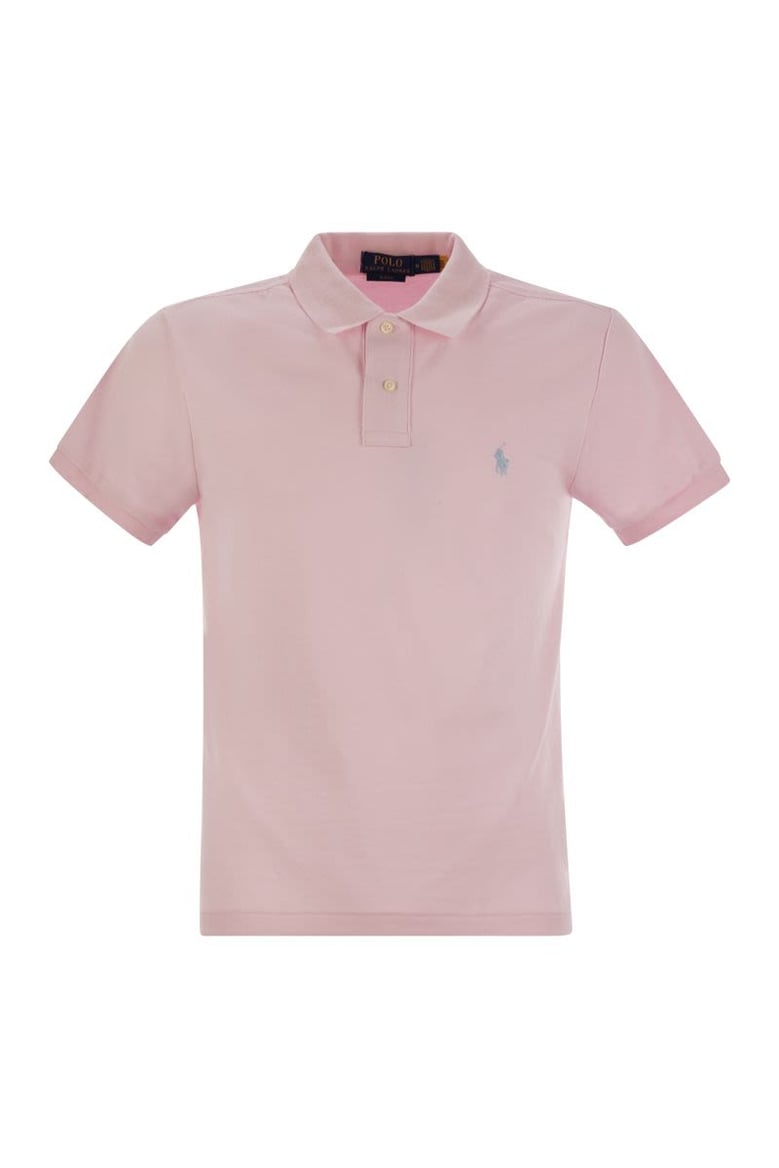 slim-fit pique polo shirt by Selfnex