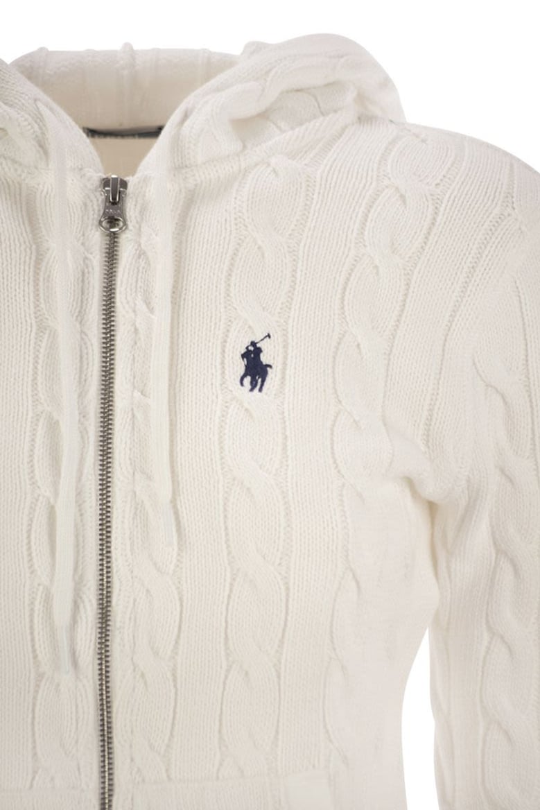 plaited cotton zip sweatshirt by Selfnex