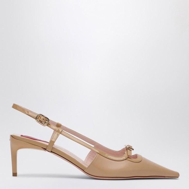desert leather décolletés slingback viv canard by Selfnex