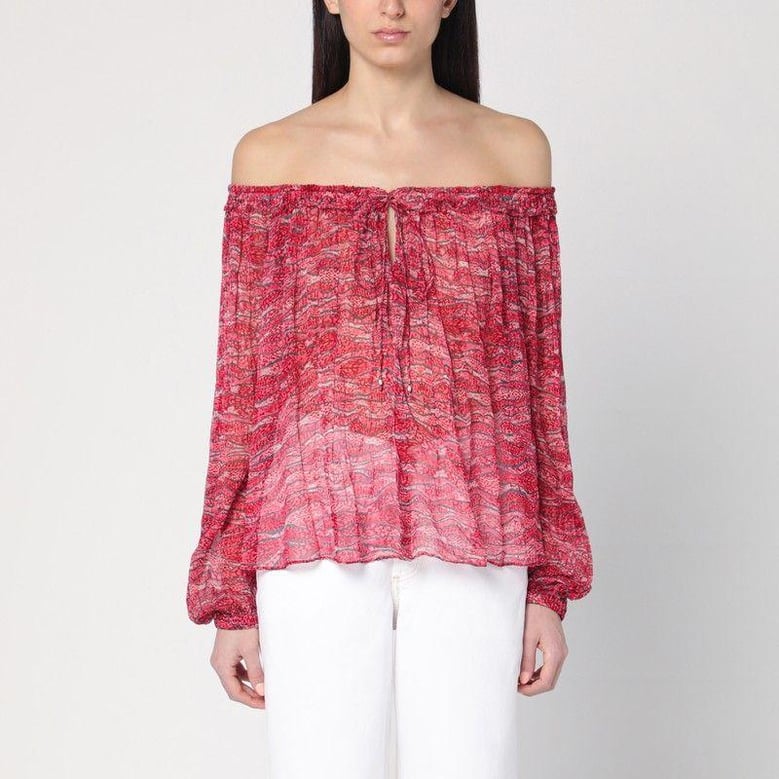 top red vutti with print by Selfnex