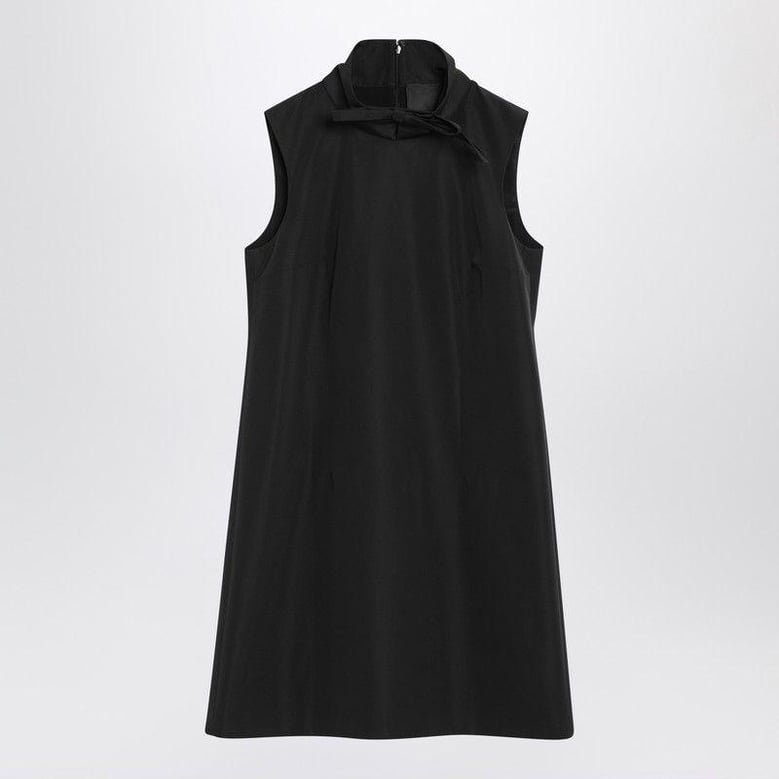 black mini dress with bow by Selfnex