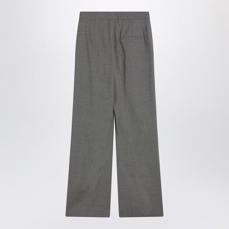 wide grey wool pants by Selfnex