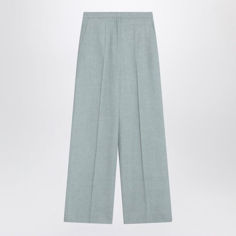 gray fog pants in cotton blend by Selfnex