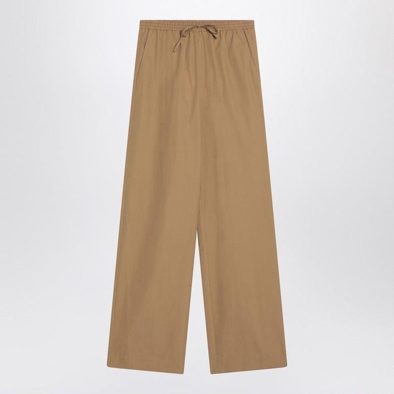 sand-coloured trousers in cotton by Selfnex