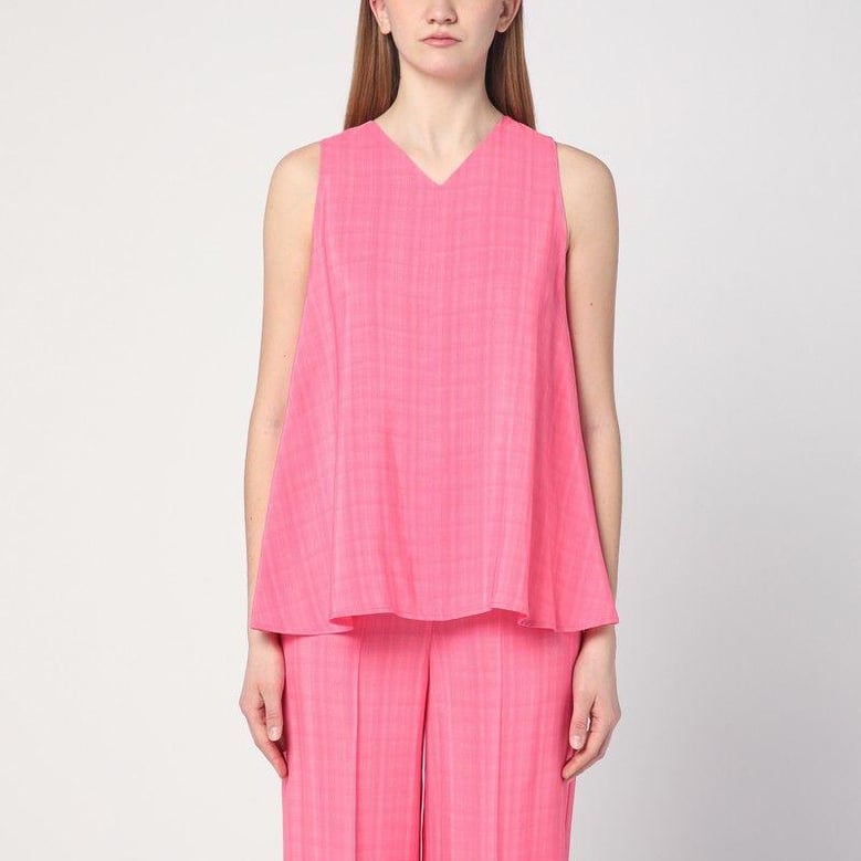 pink prya viscose top by Selfnex