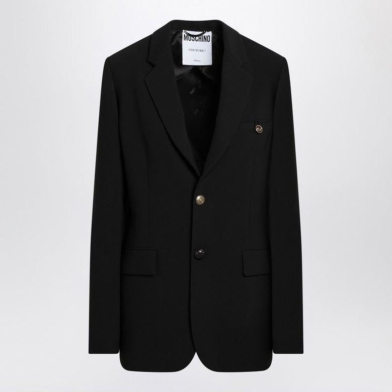 black single-breasted jacket by Selfnex
