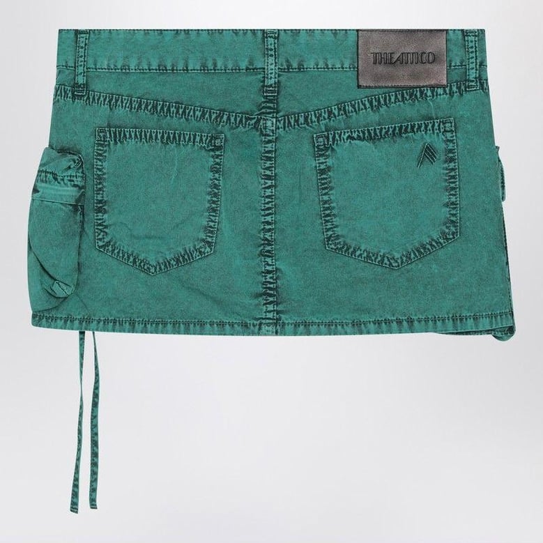 fay green cargo miniskirt by Selfnex